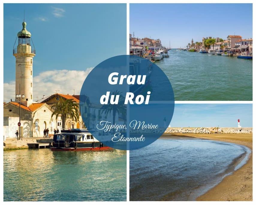 Le Murmure Du Palmier * Mer A 2 Min * Parking Prive * Terrasse La Grande Motte Luaran gambar
